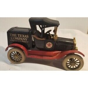 VTG 1987 TEXACO Coin Bank The Texas Company ERTL Metal Die Cast Model  T